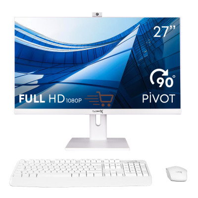 Turbox TAx1974 i5 6400 16GB Ram 1TB SSD 27 inç FHD Pivot WiFi BT Webcam All in One PC