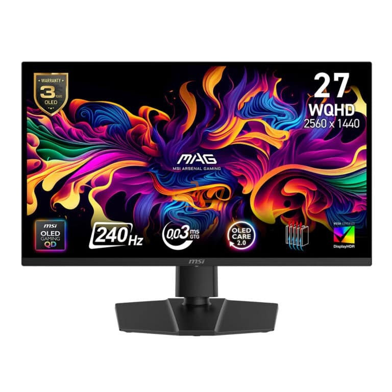 Msı MAG 271QP QD-OLED X24 27" 0.03 ms 2K Pivot 240 Hz Oyuncu Monitörü
